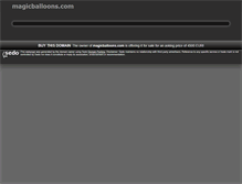 Tablet Screenshot of magicballoons.com